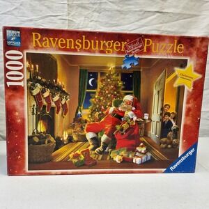 Ravensburger Christmas Puzzle 1000 Piece Red Santa Caught Limited Edition 2011